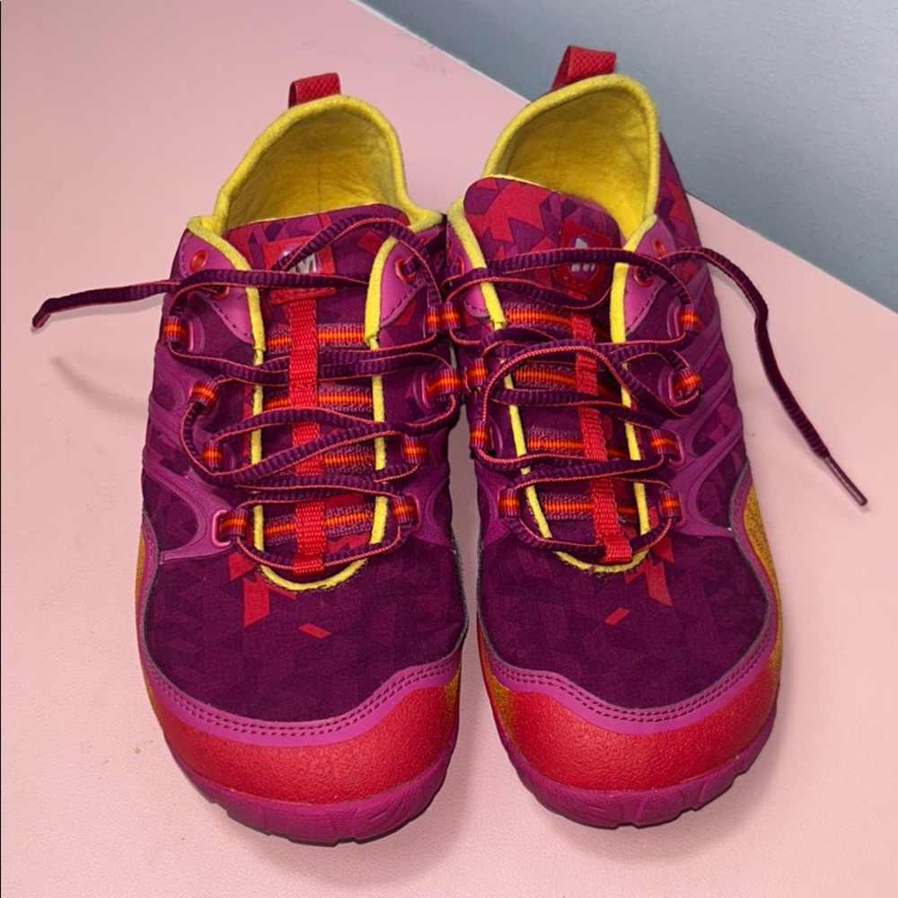 Merrell Women's Pink Purple Yellow Trail Sneakers